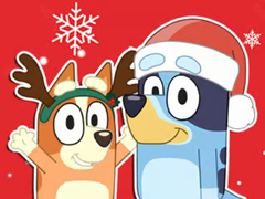 Игра Jigsaw Puzzle: Bluey Christmas Gift