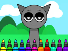 Игра Coloring Book: Sprunki Incredibox Gray