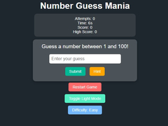 Игра Number Guess Mania