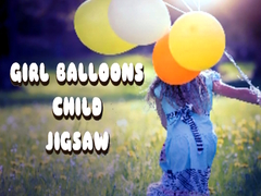 Игра Girl Balloons Child Jigsaw