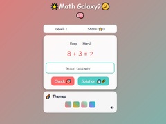 Игра Math Galaxy