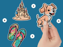 Игра Sticker Book Puzzle Color By Number
