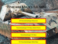 Игра Tank Quiz: Maus