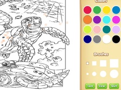 Игра Sea Animal Coloring Book