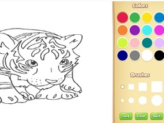 Игра Baby Tiger Coloring Book