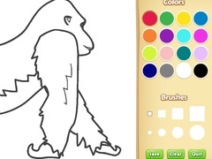 Игра Gorilla Coloring Book for Kids