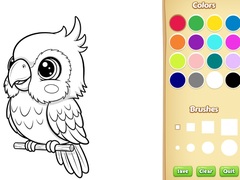 Игра Kawaii Animal Coloring Book