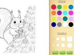 Игра Christmas Animal Coloring Book for Kids