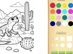 Игра Desert Animals Coloring Book for Kids