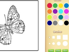 Игра Butterflies Coloring Book for Kids