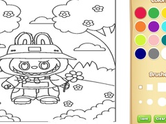 Игра Cute Labubu Coloring Book for Kids