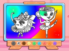 Игра Coloring Book: Ballerina Cappuccin