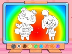 Игра Coloring Book: Animal Crossing