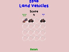 Игра 2048 Land Vehicles