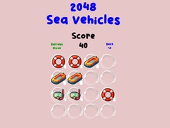 Игра 2048 Sea Vehicles