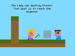Игра Lady And Nubik Build And Dig