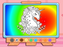 Игра Coloring Book: Glitter Unicorn