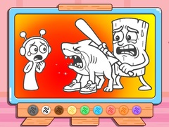 Игра Coloring Book: Sprunki VS Tung Tung Sahur