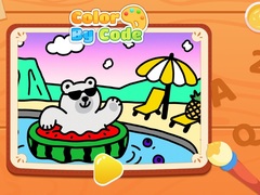 Игра Color By Code: Polar Bear