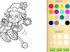 Игра Clown Coloring Pages
