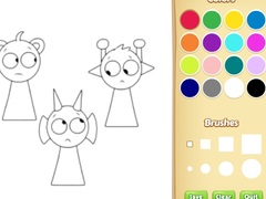 Игра Sprunki Coloring Pages