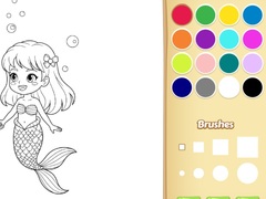 Игра Mermaid Coloring Book For Kids