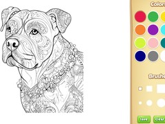 Игра Dog Coloring Book for Adults