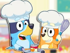 Игра Jigsaw Puzzle: Bluey & Bingo Fancy Cooking