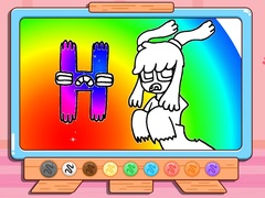 Игра Coloring Book: Alphabet Lore H