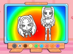 Игра Coloring Book: Mira Kpop Demon Hunters