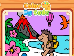 Игра Color By Code Volcano Hedgehog