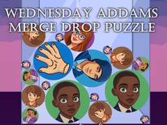 Игра Wednesday Addams Merge Drop Puzzle