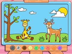 Игра Coloring Book: Giraffe And Deer