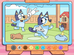 Игра Coloring Book: Bluey & Bingo Chasing Play
