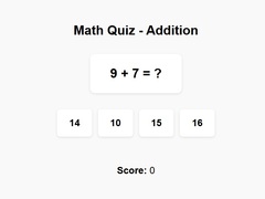 Игра Math Quiz Addition