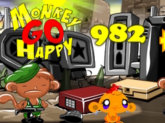 Игра Monkey Go Happy Stage 982