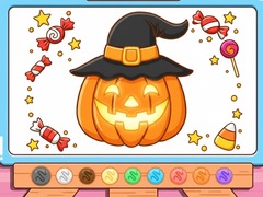 Игра Coloring Book: Halloween Pumpkin