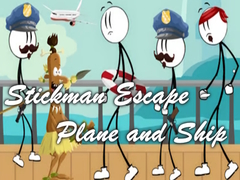Игра Stickman Escape - Plane and Ship