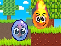Игра Fire Ball and Water Ball: Parkour Love Balls