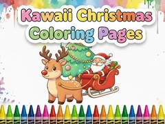 Игра Kawaii Christmas Coloring Pages
