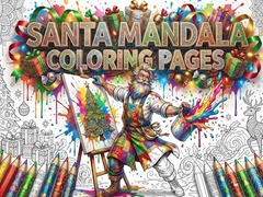 Игра Santa Mandala Coloring Pages
