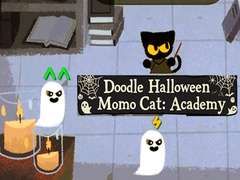 Игра Doodle Halloween Momo Cat: Academy