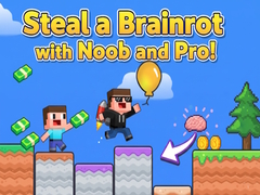 Игра Steal a Brainrot with Noob and Pro!