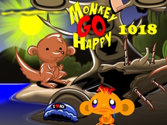 Игра Monkey Go Happy Stage 1018