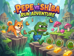 Игра Pepe vs Shiba Run Adventure