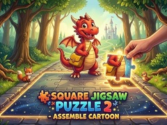 Игра Square jigsaw Puzzle 2 - Assemble Cartoon