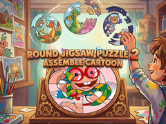 Игра Round Jigsaw Puzzle 2 Assemble Cartoon