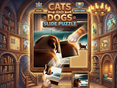 Игра Cats and Dogs Slide Puzzle