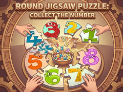 Игра Round jigsaw Puzzle - Collect the Number