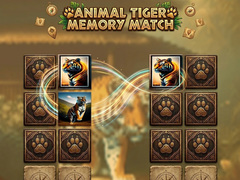 Игра Animal Tiger Memory Match